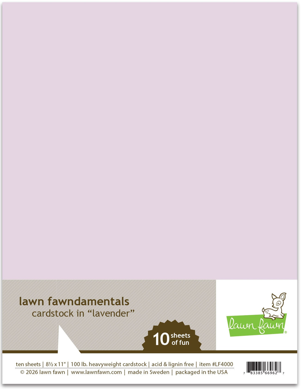 lavender cardstock