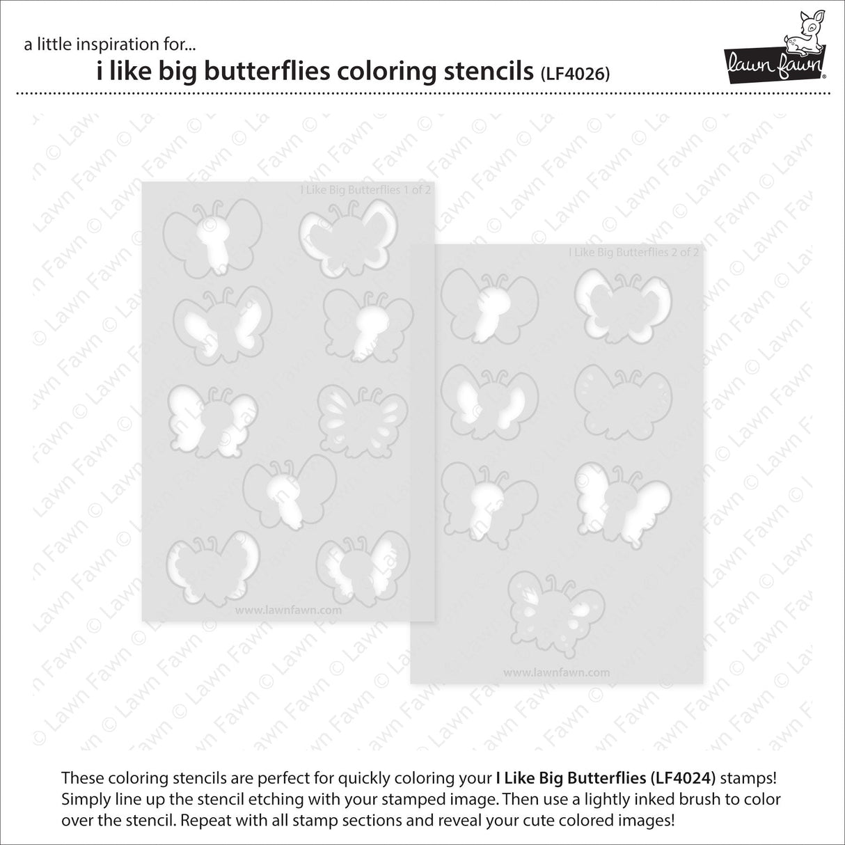 i like big butterflies coloring stencils