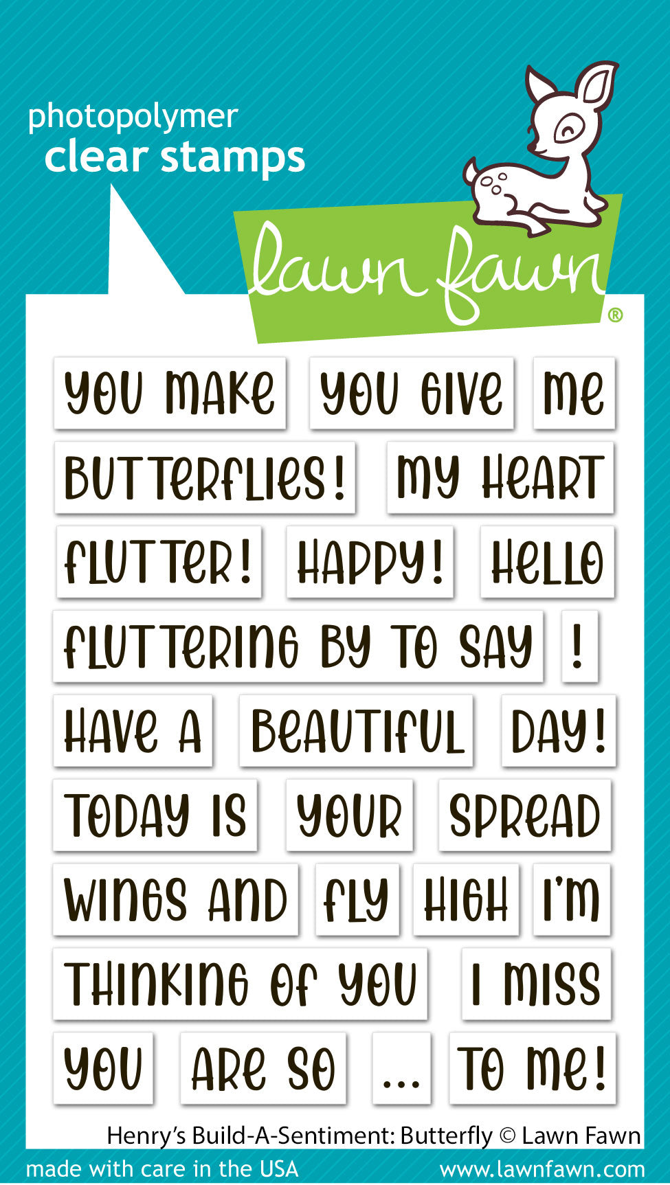 henry's build-a-sentiment: butterfly