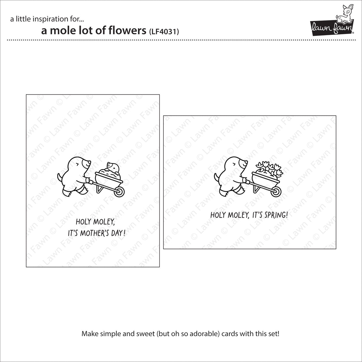 a mole lot of flowers