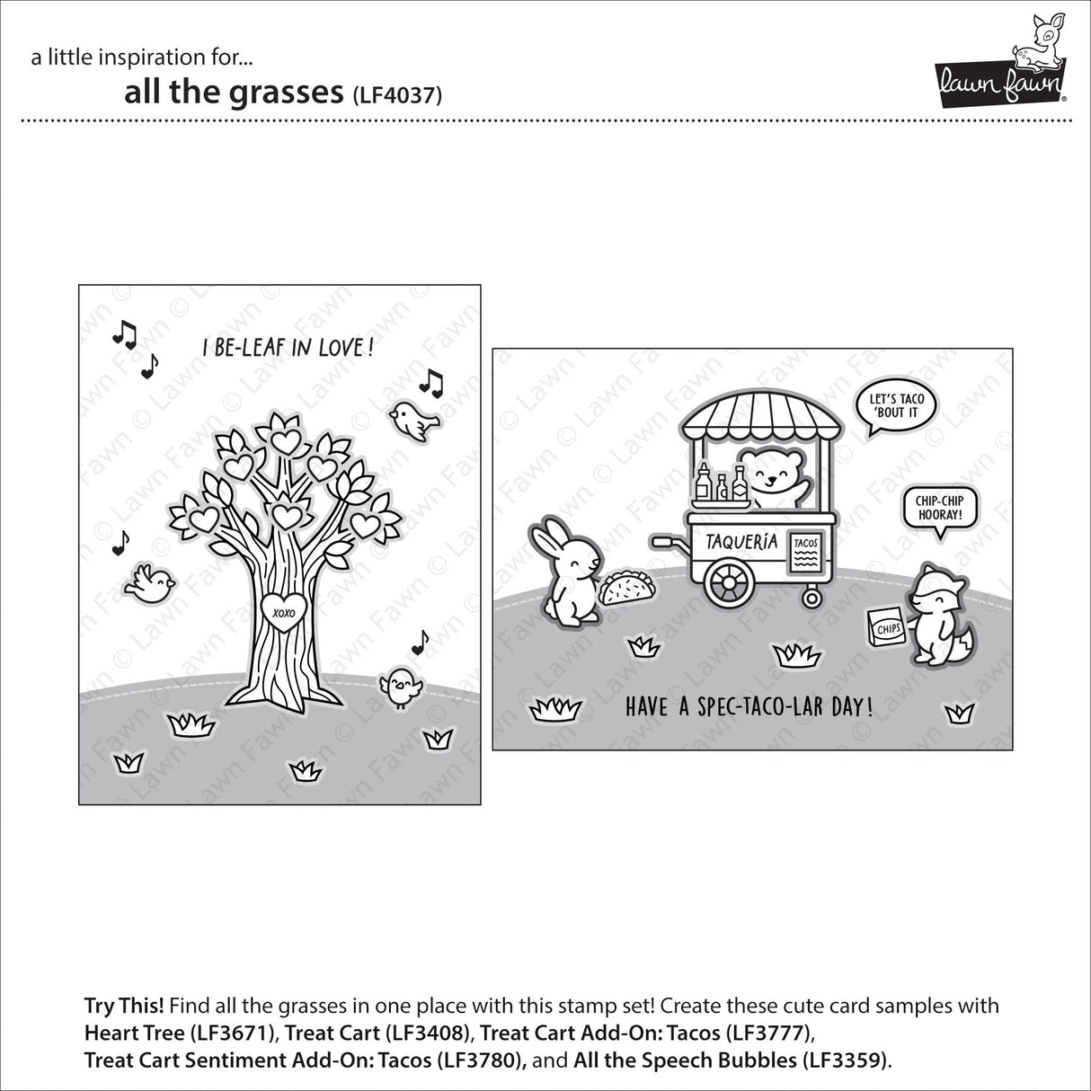all the grasses