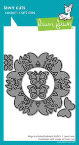 magic iris butterfly wreath add-on