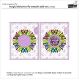 magic iris butterfly wreath add-on