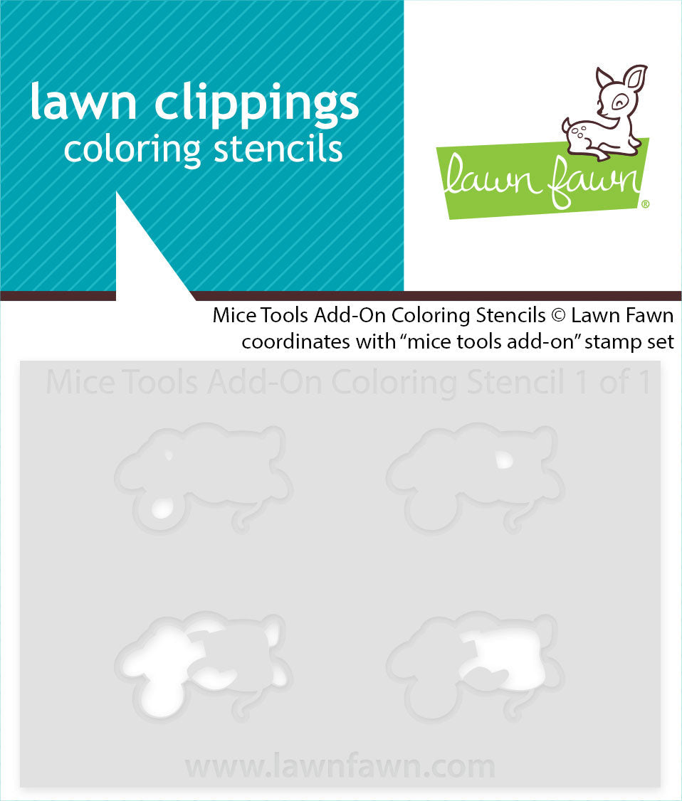 mice tools add-on coloring stencil
