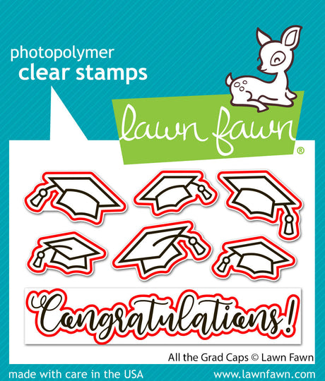all the grad caps lawn cuts