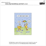 rainy day backdrop: portrait