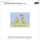rainy day backdrop: landscape
