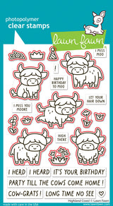highland cows! lawn cuts