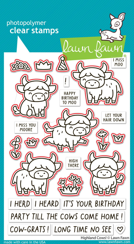 highland cows! lawn cuts