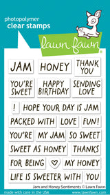 jam and honey sentiments