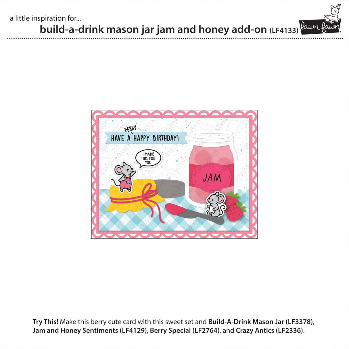 build-a-drink mason jar jam and honey add-on