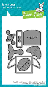 tiny gift box whale and dolphin add-on