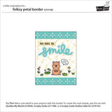 folksy petal border