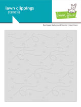 bee happy background stencils