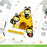 bee happy background stencils