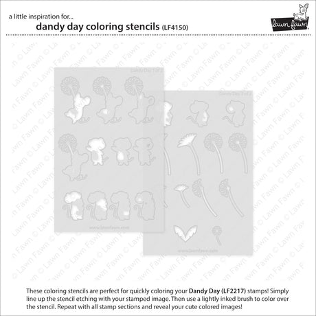dandy day coloring stencils