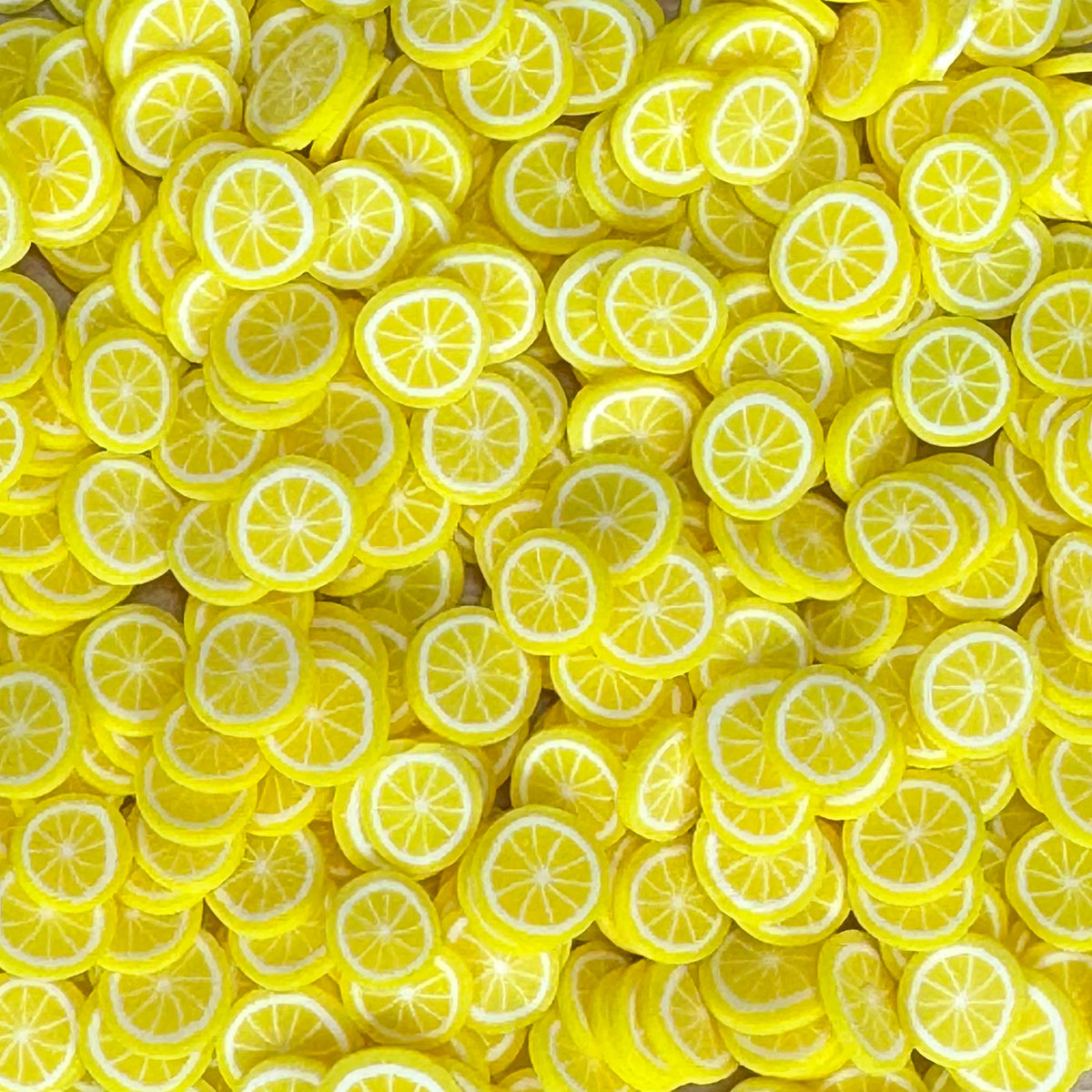 lemon clay pieces