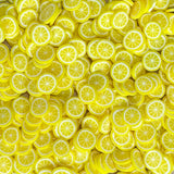 lemon clay pieces