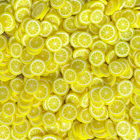 lemon clay pieces