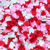 heart clay pieces