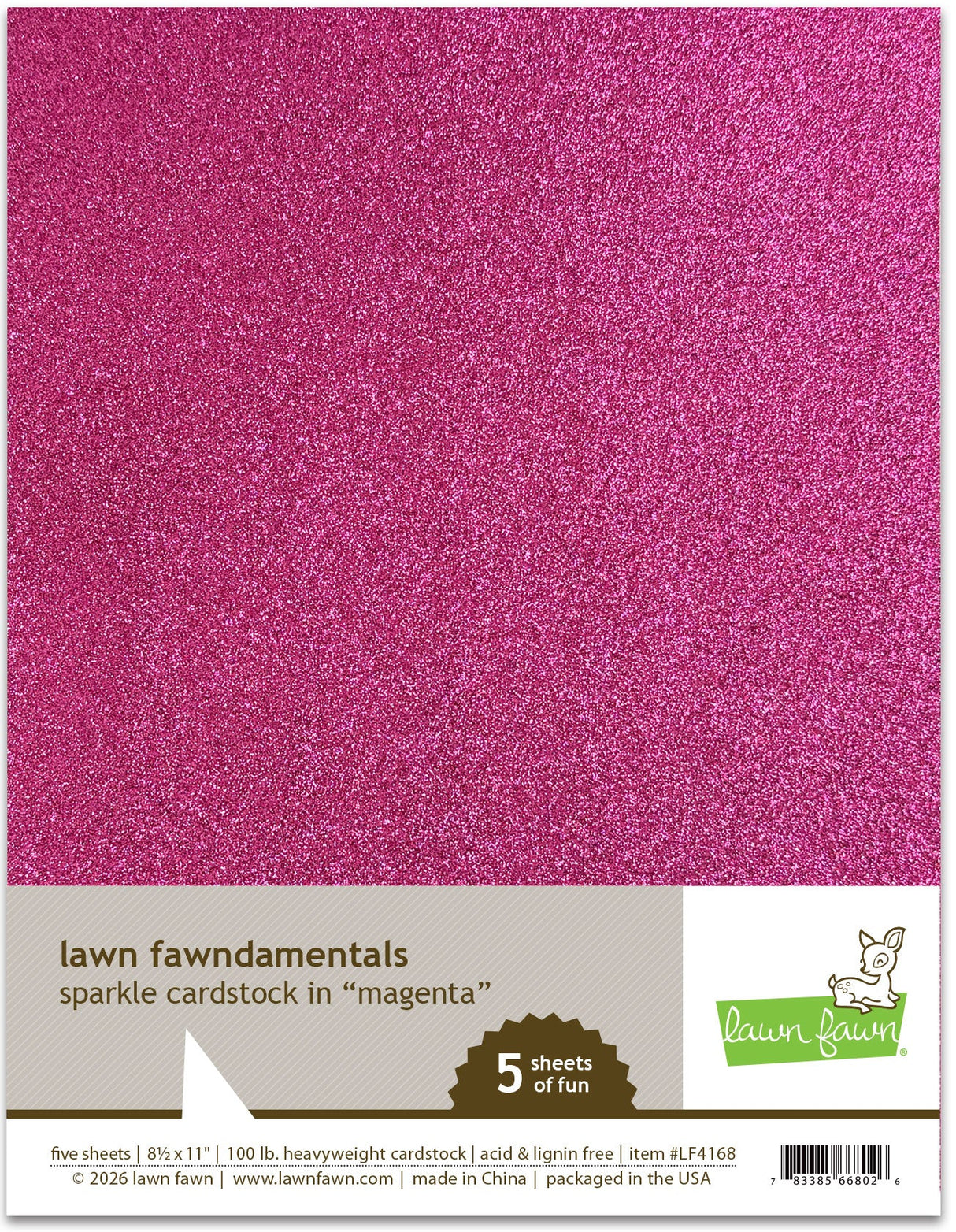 sparkle cardstock - magenta