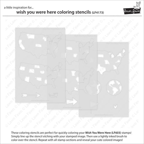 wish you were here coloring stencils