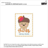 outside in stitched acorn