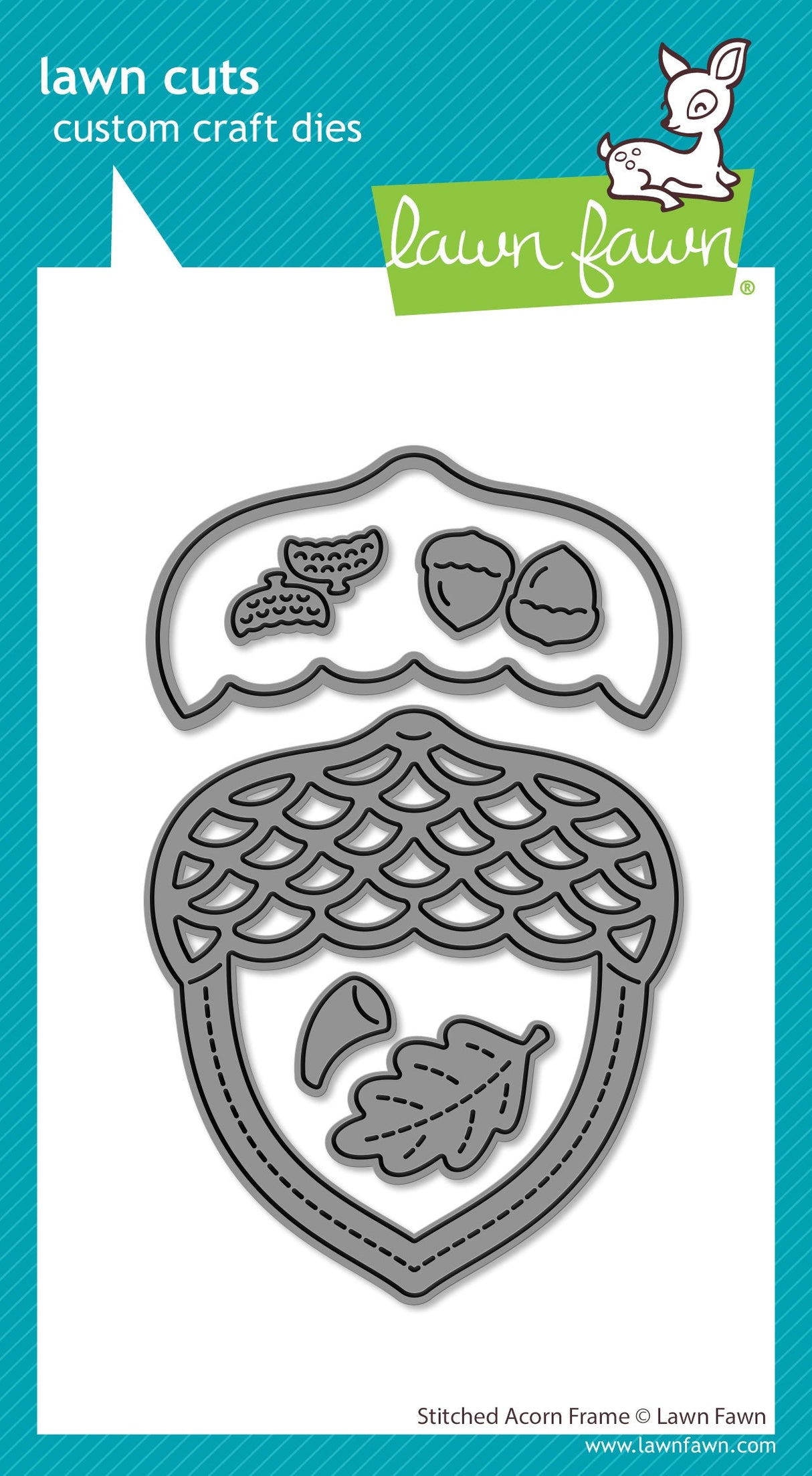 stitched acorn frame