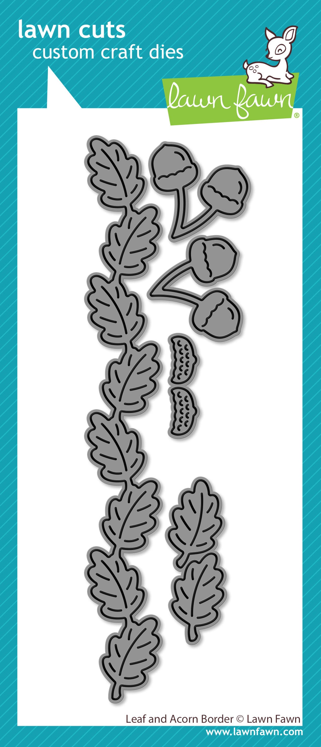 leaf and acorn border