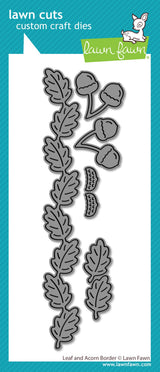 leaf and acorn border