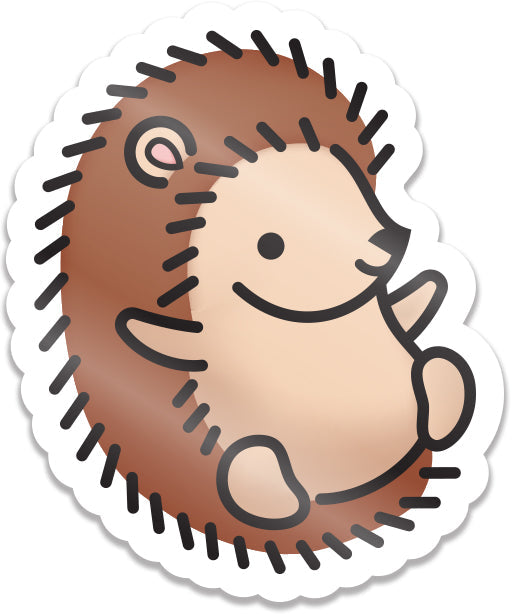 hedgehog vinyl sticker