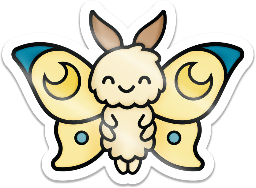 moth vinyl sticker