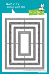 large stitched rectangle stackables