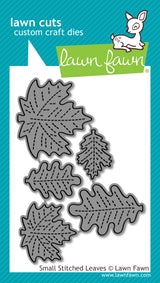small stitched leaves