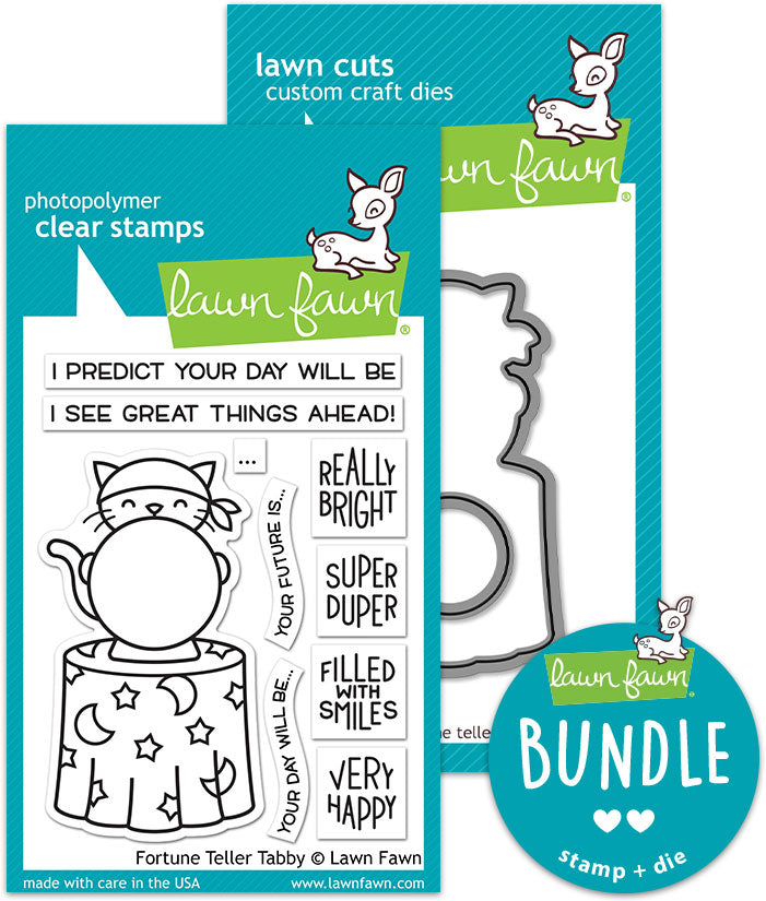 fortune teller tabby (stamp+die bundle)