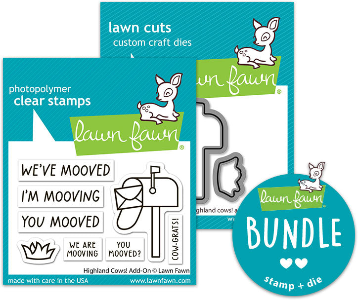 highland cows! add-on (stamp+die bundle)