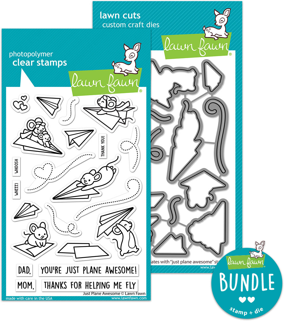 just plane awesome (stamp+die bundle)