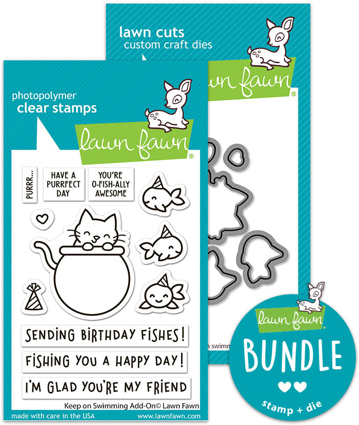 keep on swimming add-on(stamp+die bundle)
