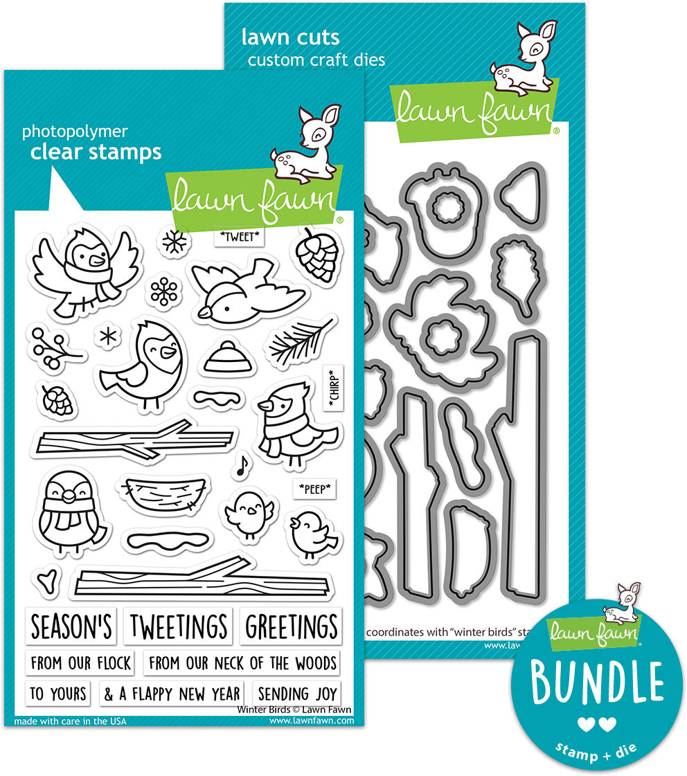 winter birds (stamp+die bundle)