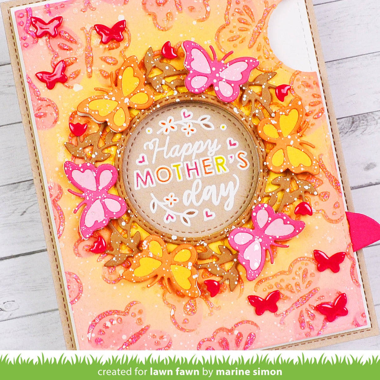magic iris butterfly wreath add-on