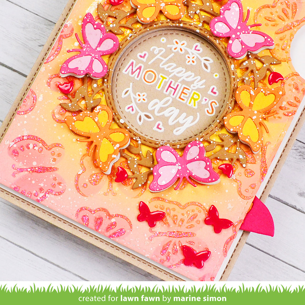 magic iris butterfly wreath add-on