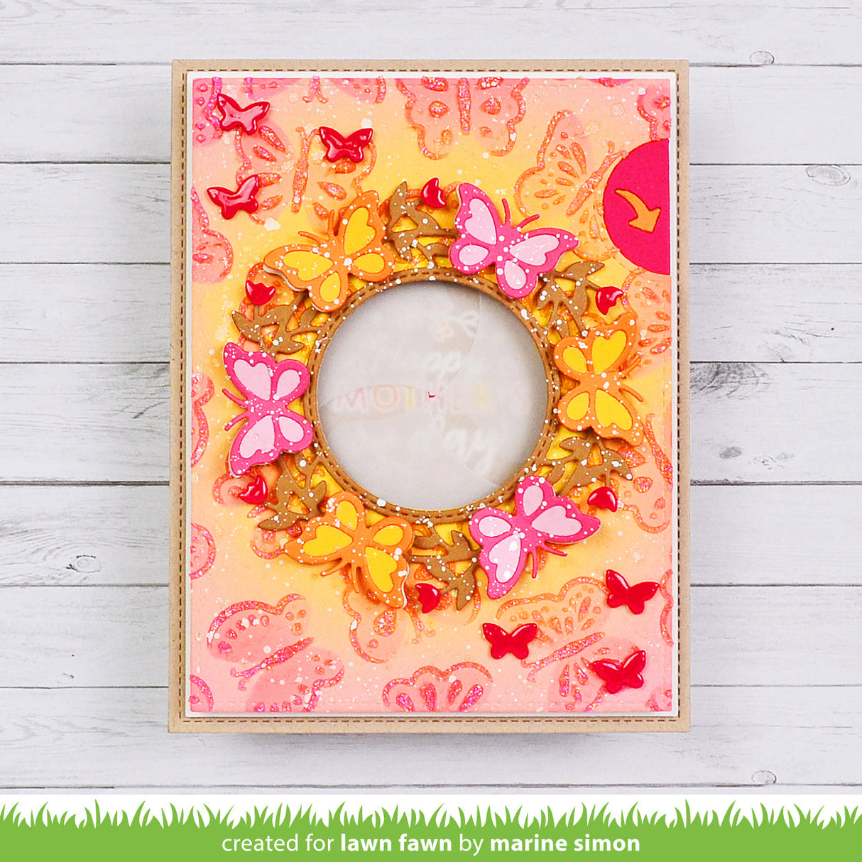 magic iris butterfly wreath add-on