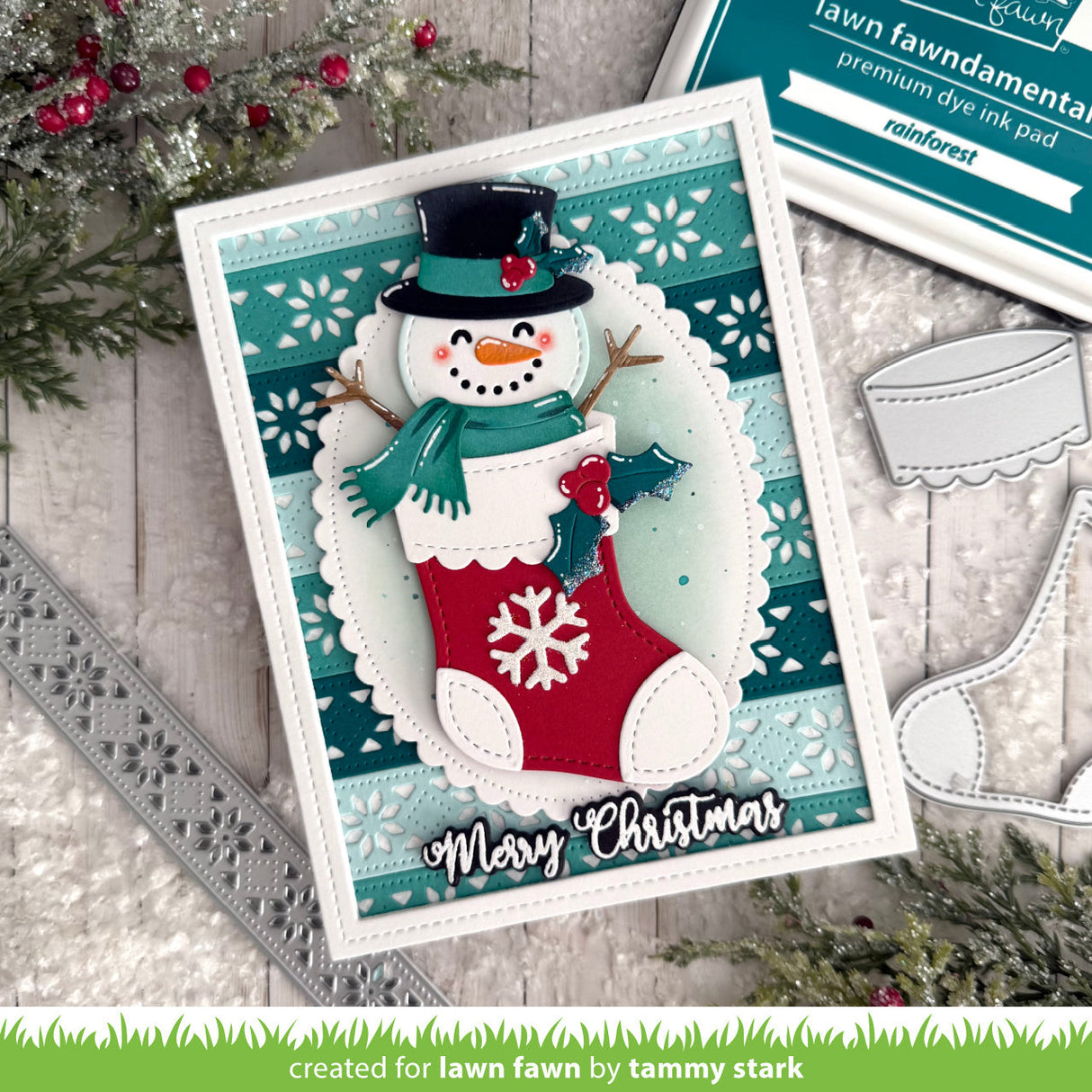 nordic snowflake border