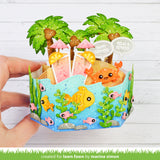 platform pop-up palm tree inserts