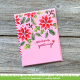 poinsettia background stencils