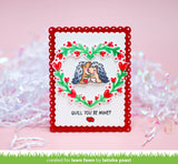 heart wreath stencils
