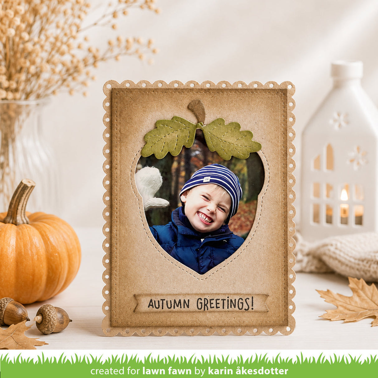 outside in stitched acorn