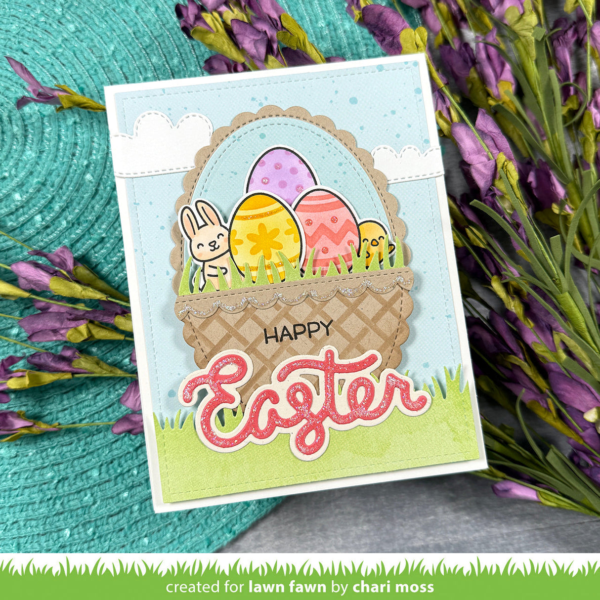 stamp 'n stencil easter eggs
