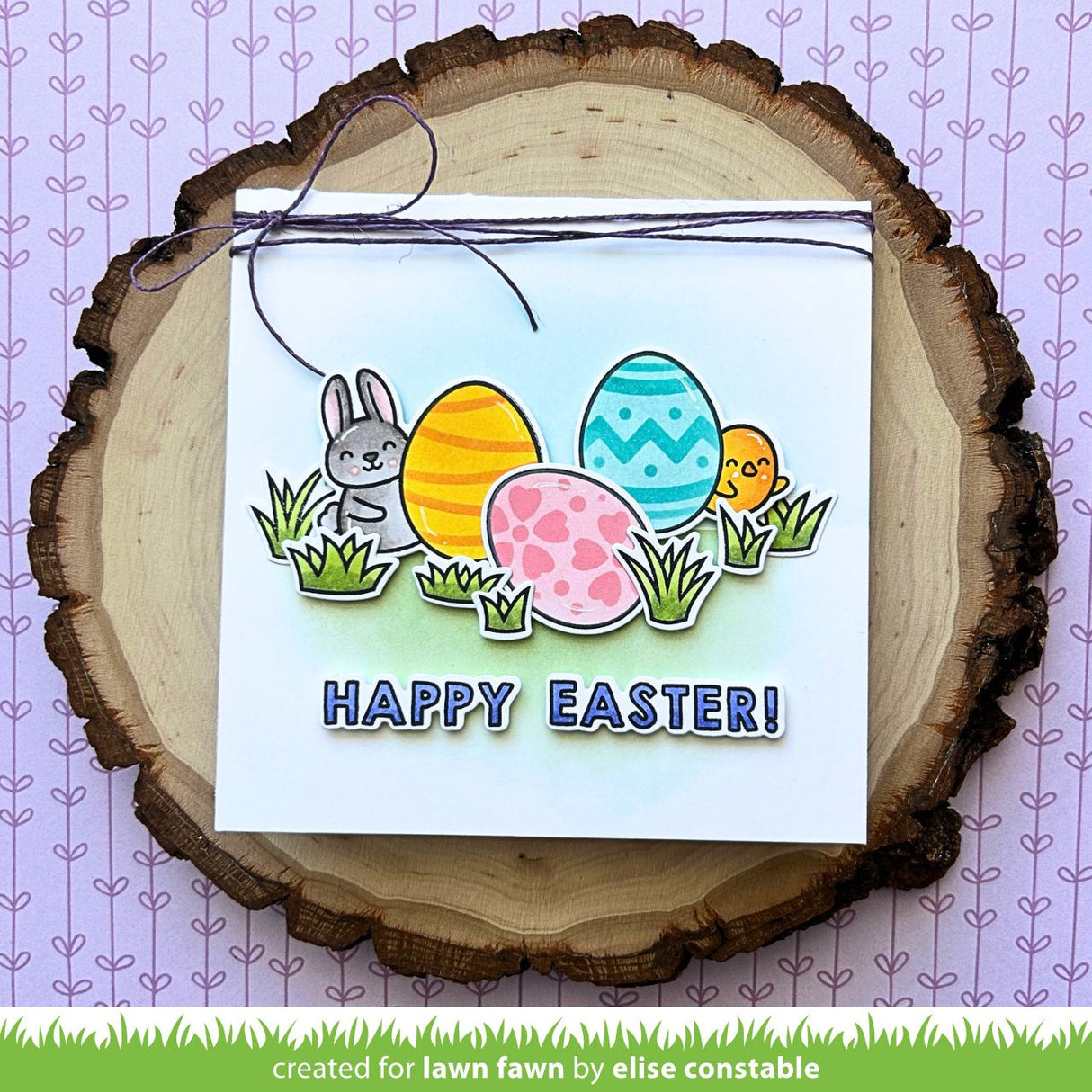 stamp 'n stencil easter eggs