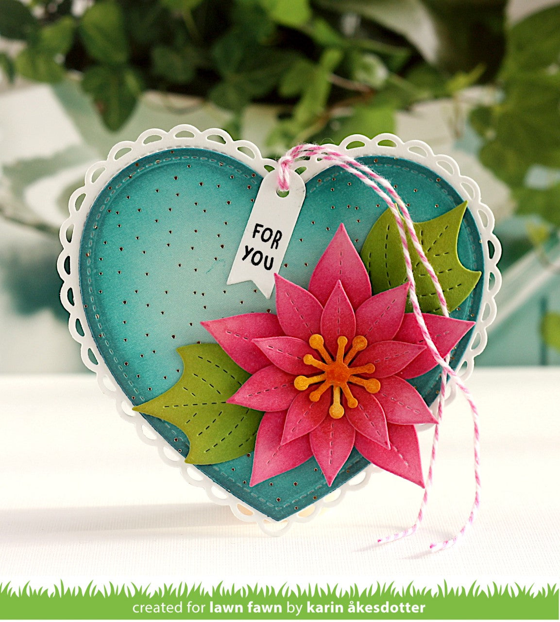 lacy heart stackables